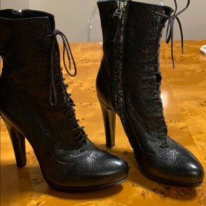 Rocco P. for Barneys New York lace up ankle boots